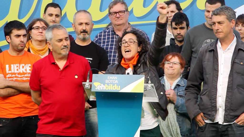 basauri eh bildu 2015 elecciones natalia gardeazabal mitin