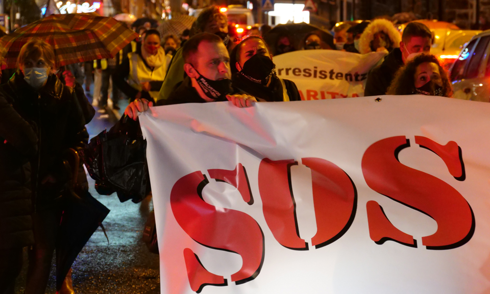 hosteleros basauri manifestacion